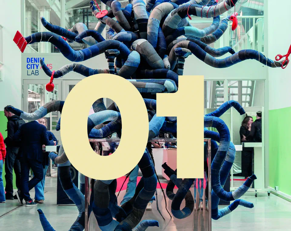 Jean Octo, a Se7en chair with denim tentacles